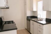 This photo is the visual representation of gourmet kitchens at Casa Tiempo Apartments.